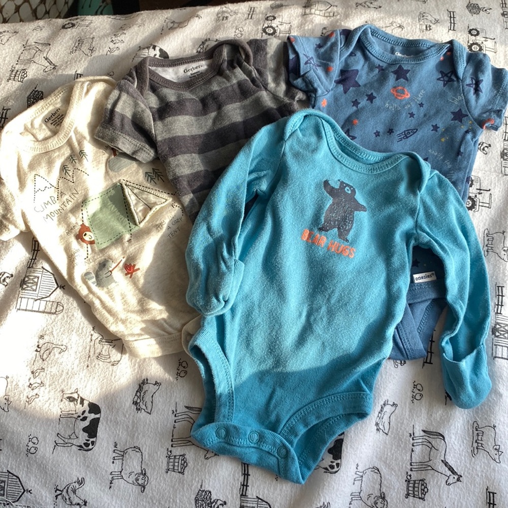 Newborn Boy Onesie Lot